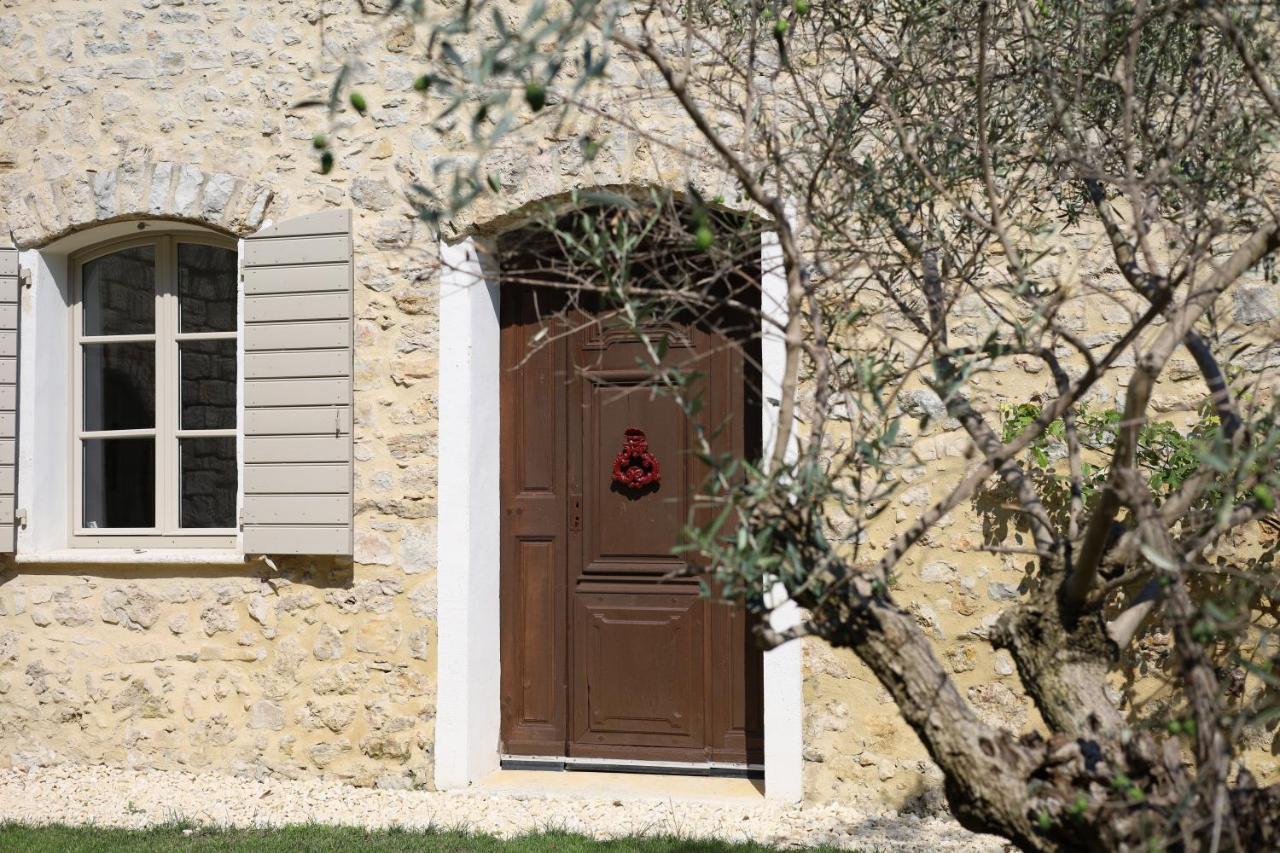 L'Elegante Bastide En Pierre Avec Vue Sur Le Vieux Village De Mougins Bagian luar foto